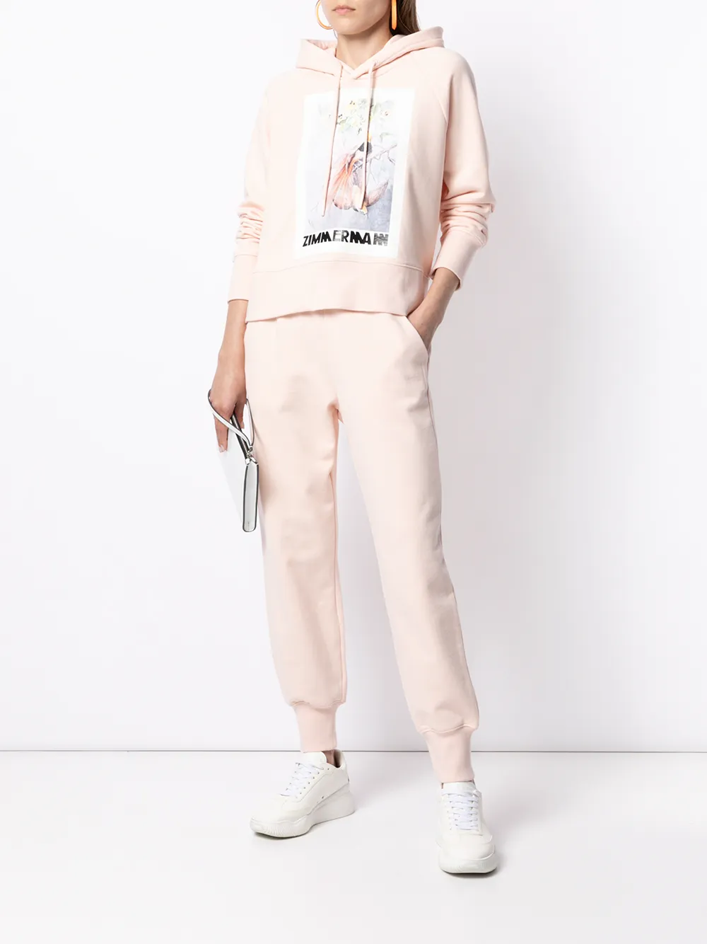 фото Zimmermann худи с цветочным принтом