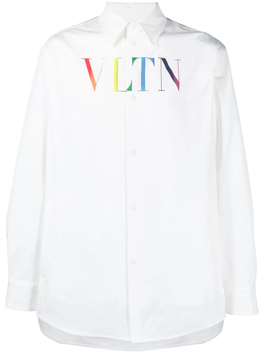 Image 1 of Valentino Garavani snap-fastening logo shirt