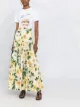 Image 2 of Dolce & Gabbana floral-print tiered skirt