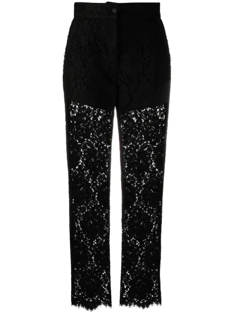Dolce & Gabbana Calça reta com bordado