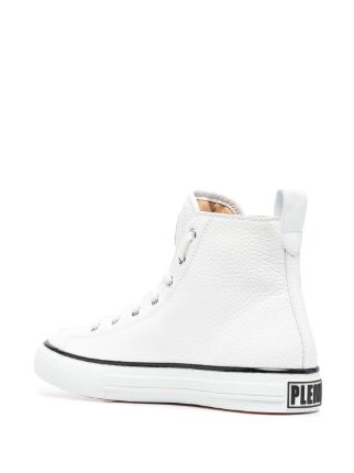 leather hi-top sneakers展示图