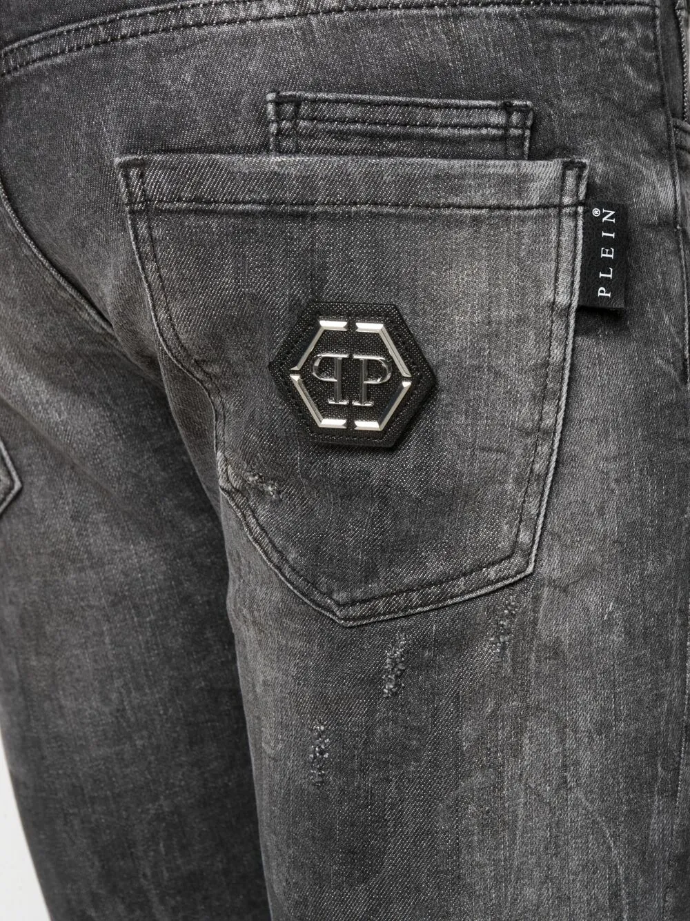 фото Philipp plein джинсы super straight cut с принтом