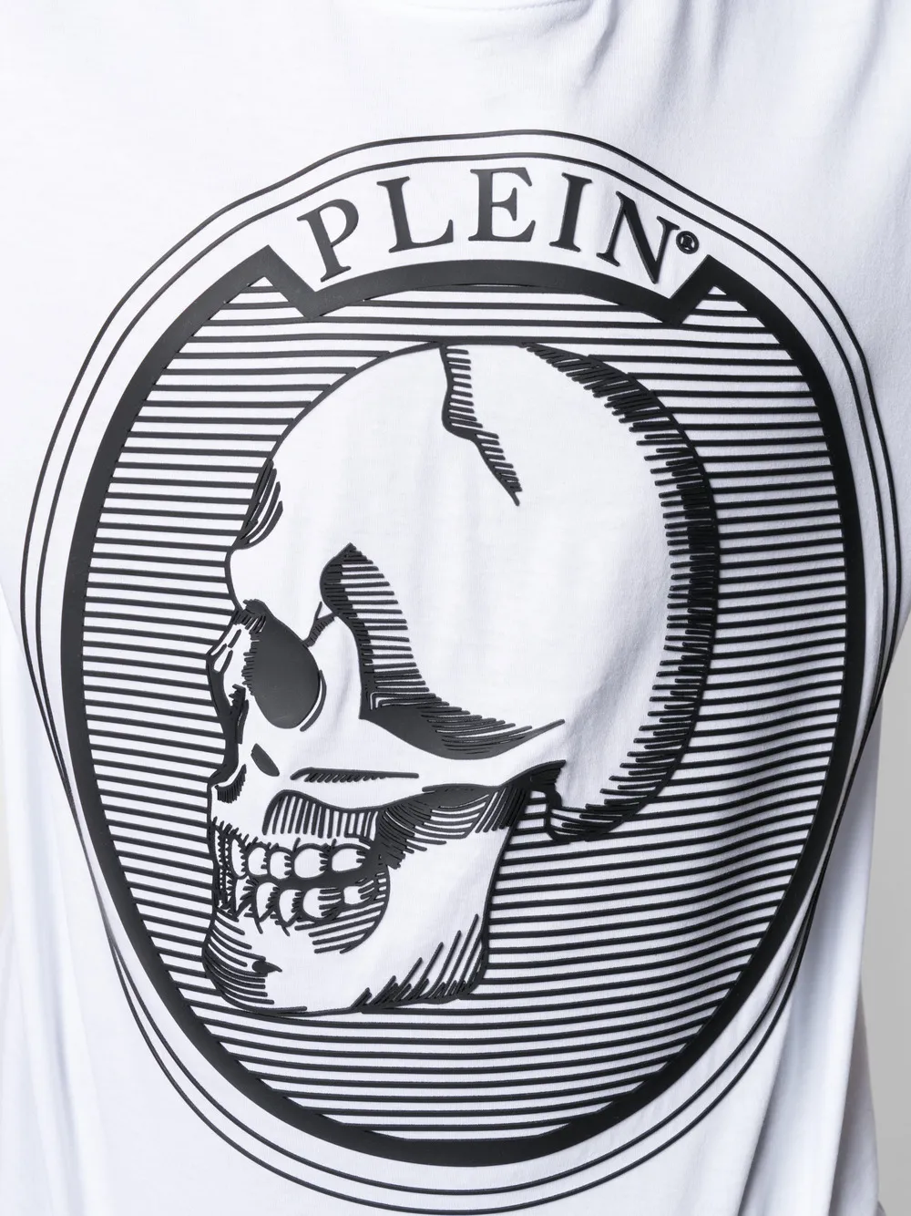 фото Philipp plein футболка с логотипом и принтом skull