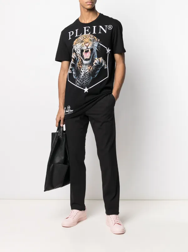 [PLEIN]プレイン:チノパン Philipp Plein ペイント チノパンツ | ブラウン | FARFETCH JP