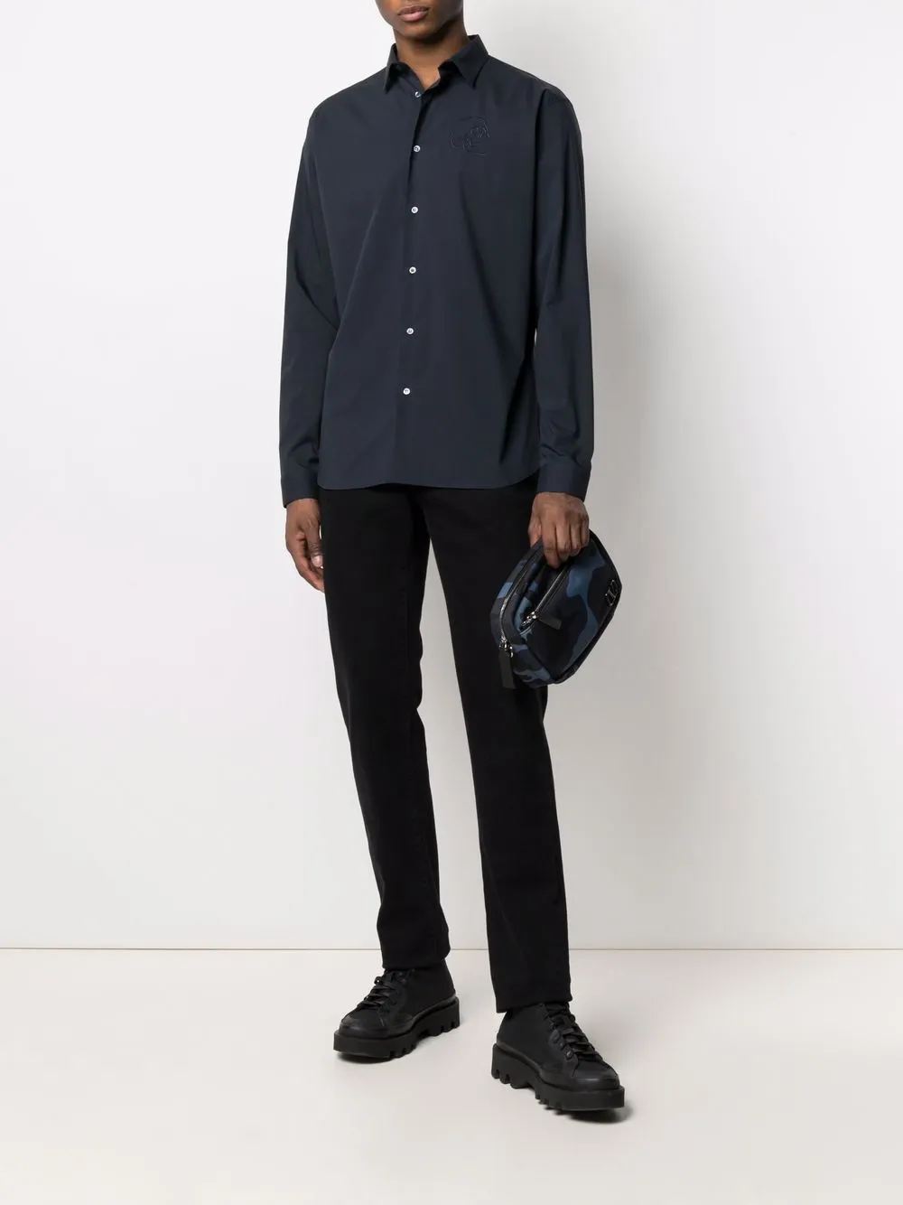 Philipp Plein Overhemd met knopen Blauw