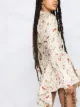 Off-White draped floral shirt dress