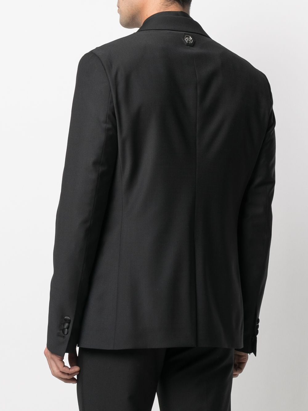 Shop Philipp Plein Embellished Tailored Blazer In Black