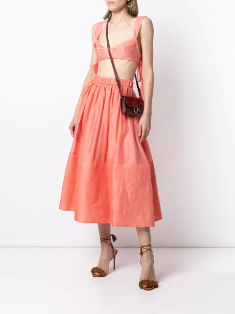 zimmermann bells tie crop top