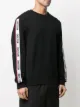 Moschino logo-tape long-sleeve sweatshirt