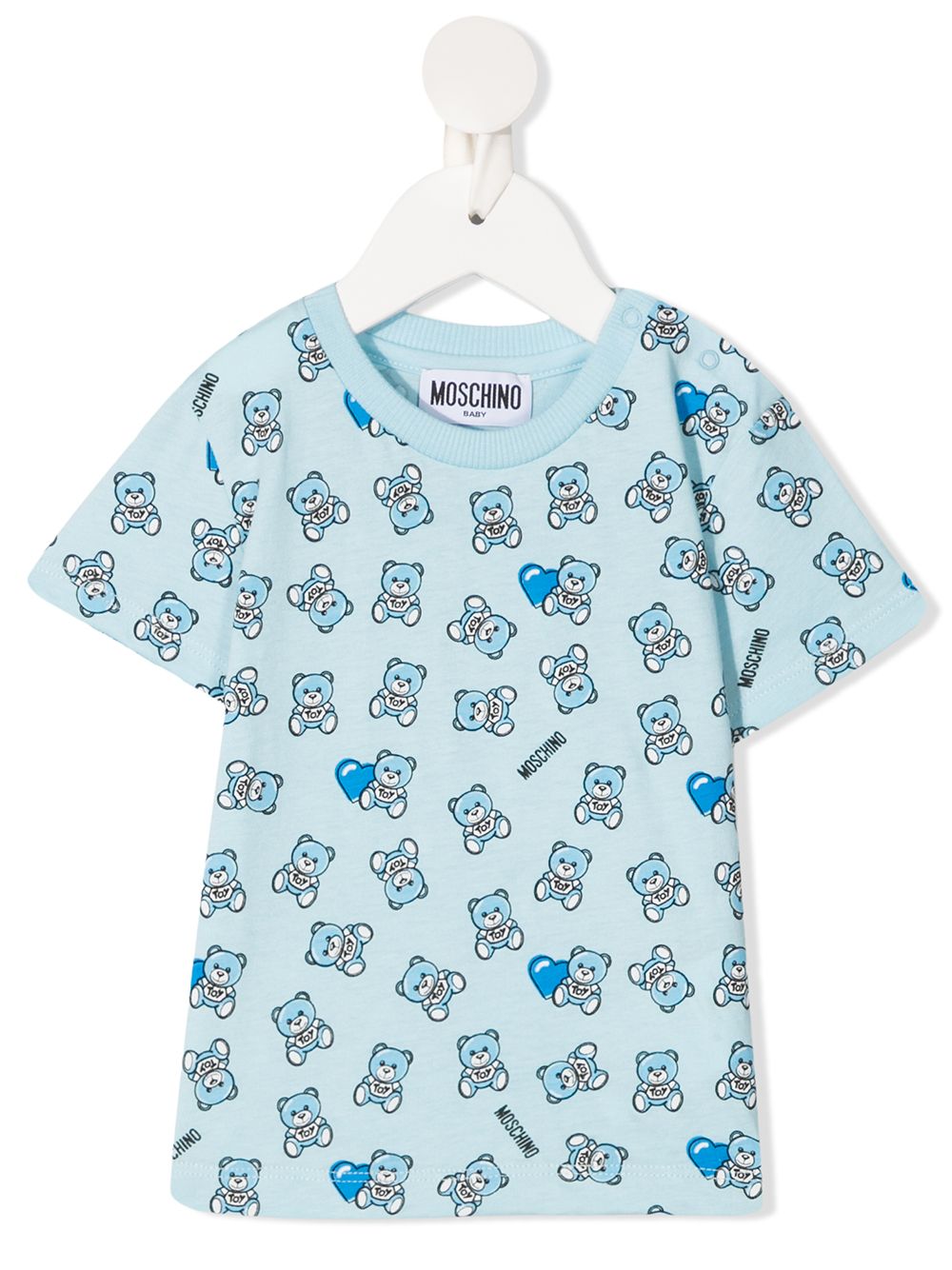 фото Moschino kids футболка с принтом teddy