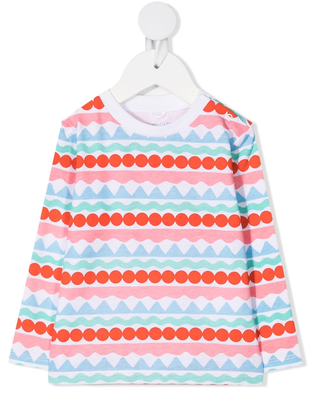 Stella McCartney Kids graphic-stripes organic-cotton T-shirt - Farfetch
