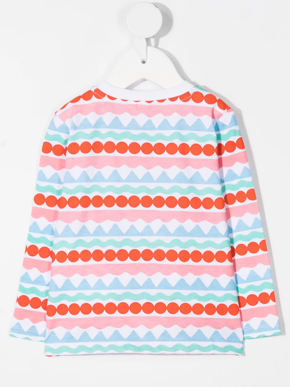 Image 2 of Stella McCartney Kids graphic-stripes organic-cotton T-shirt