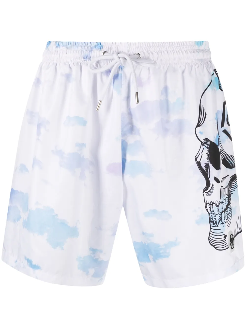 

Philipp Plein cloud-print swimshorts - White