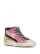 Image 2 of Golden Goose Slide slogan print high-top sneakers