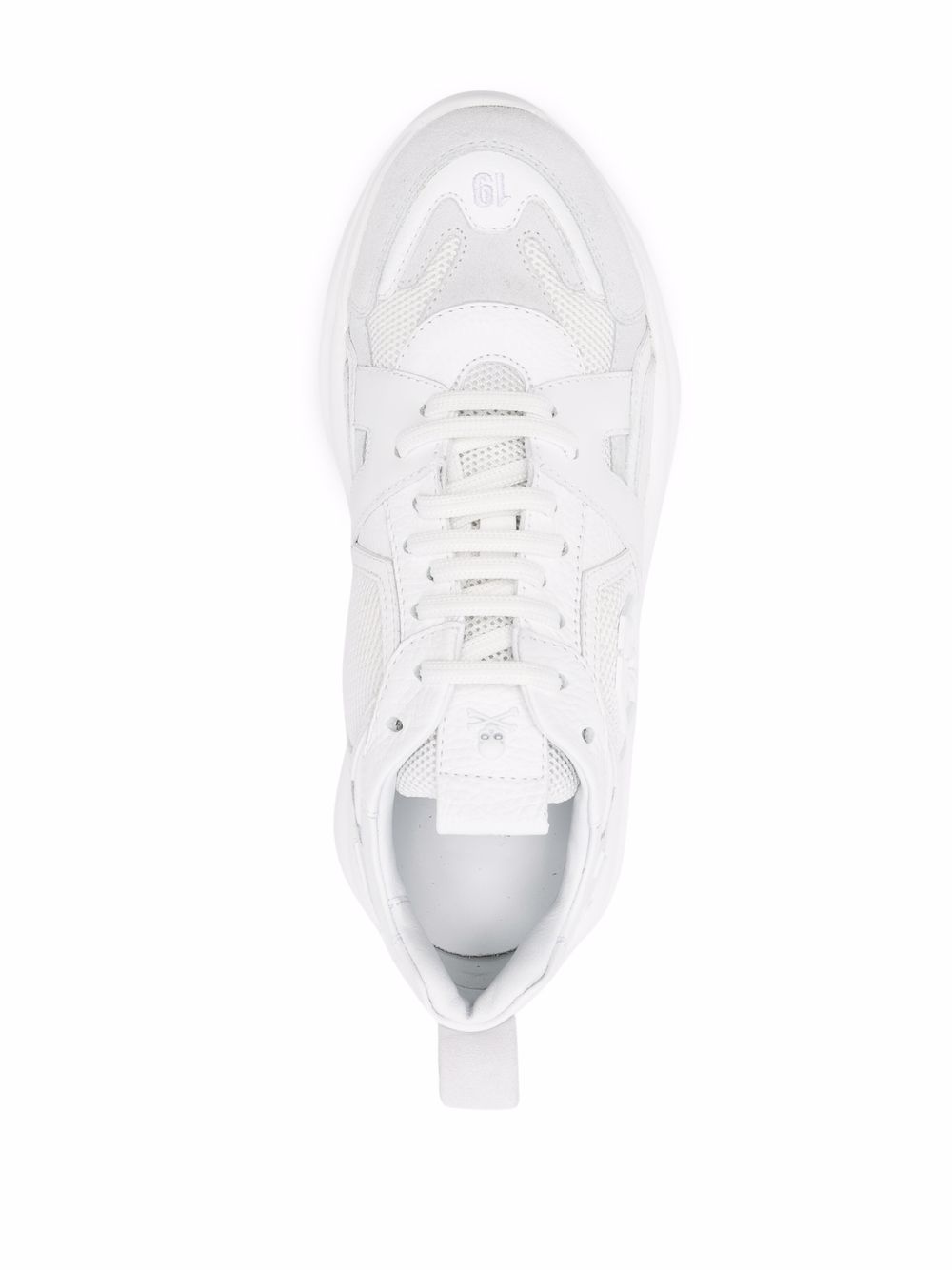 Shop Philipp Plein Runner Lace-up Sneakers In White