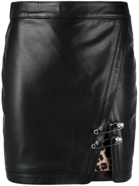 Philipp Plein safety-pin mini skirt 