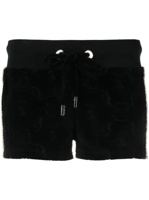 Philipp Plein Monogram drawstring shorts