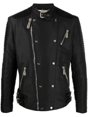 philipp plein evil smile biker jacket