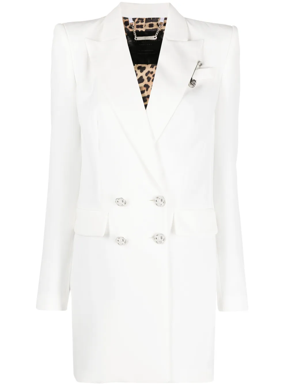 

Philipp Plein cady blazer dress - White