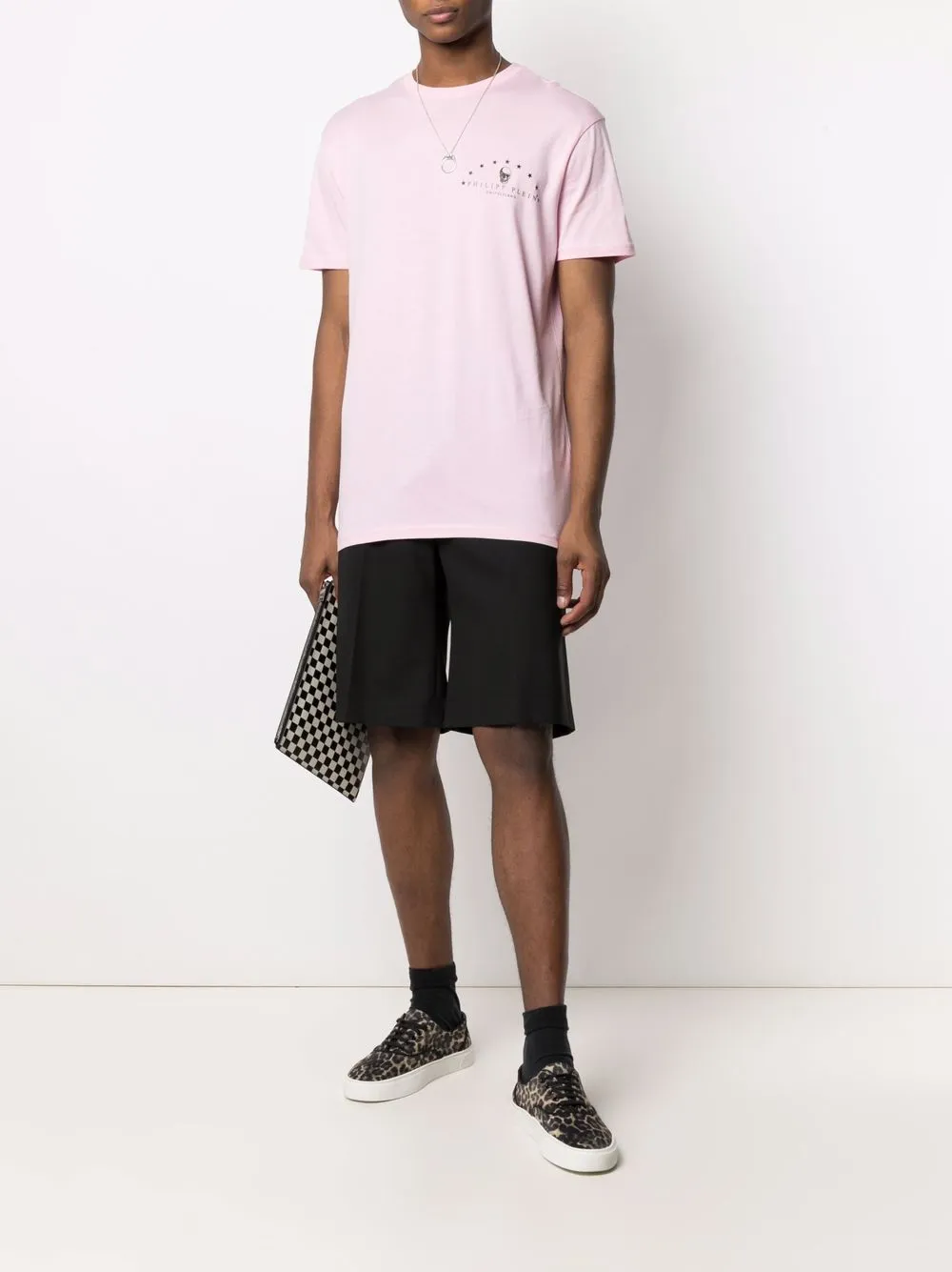 фото Philipp plein футболка с короткими рукавами и принтом skull