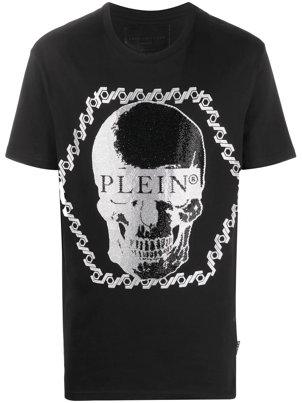 фото Philipp plein футболка с декором skull и кристаллами