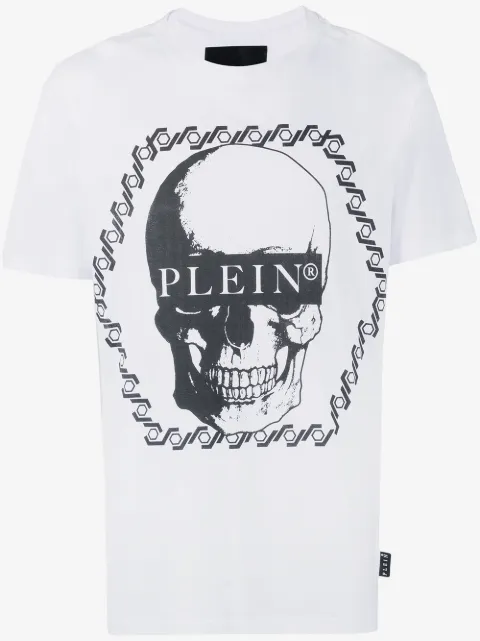 Philipp Plein graphic skull crew neck T-shirt