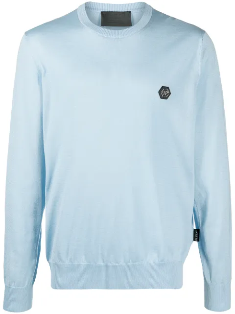 Philipp Plein Sweater met logopatch