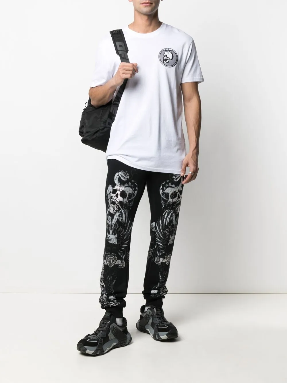 Philipp Plein Joggingbroek met print - Zwart