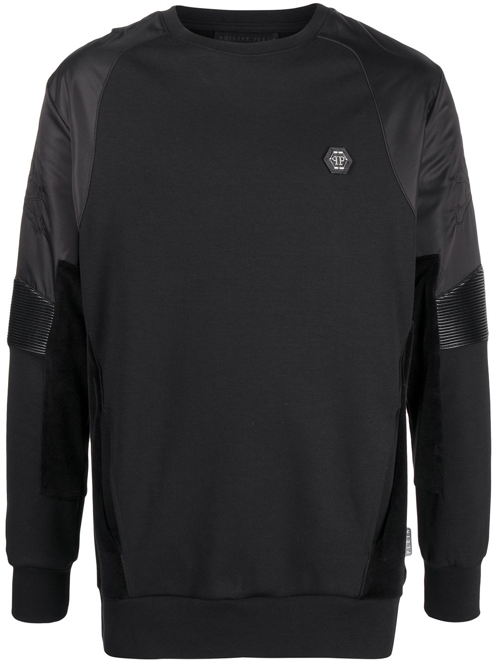 Philipp Plein Panelled Sweatshirt In Black