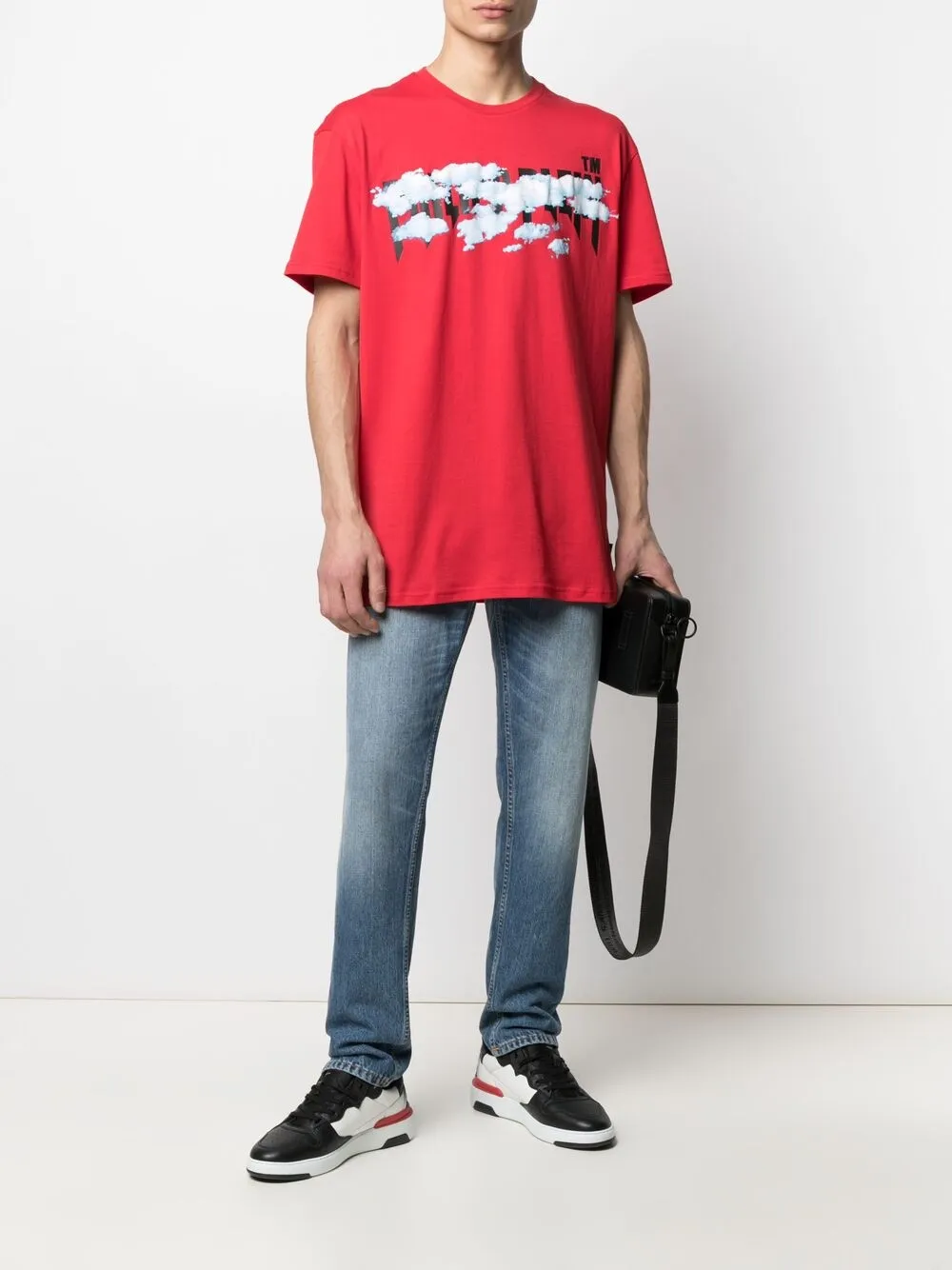 фото Philipp plein футболка с логотипом clouds