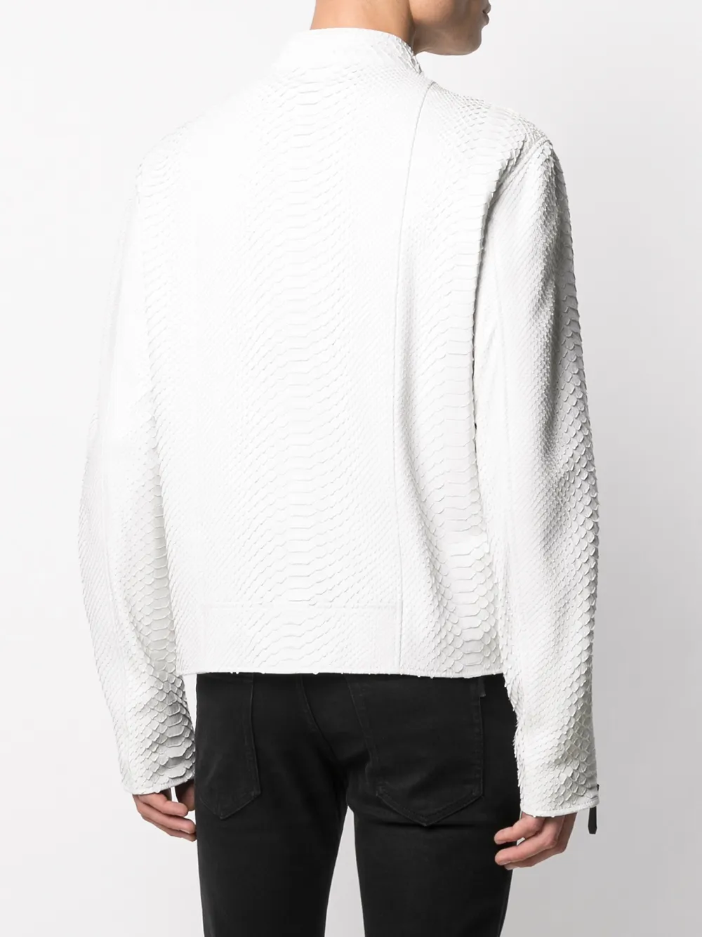 Philipp Plein Leren jack Wit