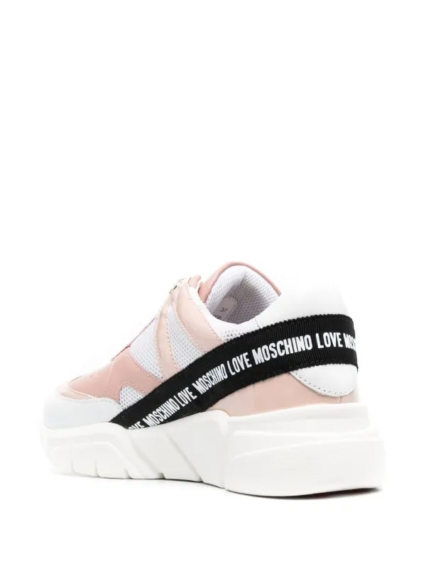 Love moschino tape low trainers clearance