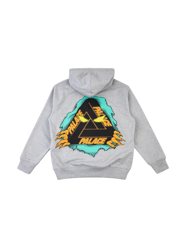 Tri Ripper logo print hoodie
