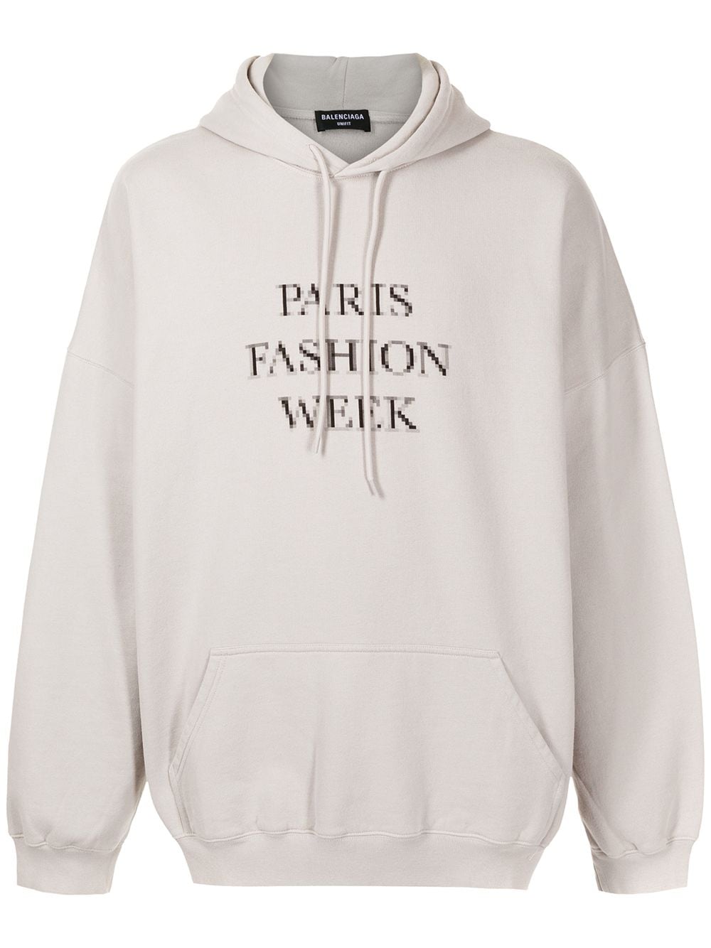 Balenciaga Paris Fashion Week Oversized Hoodie In Grey | ModeSens