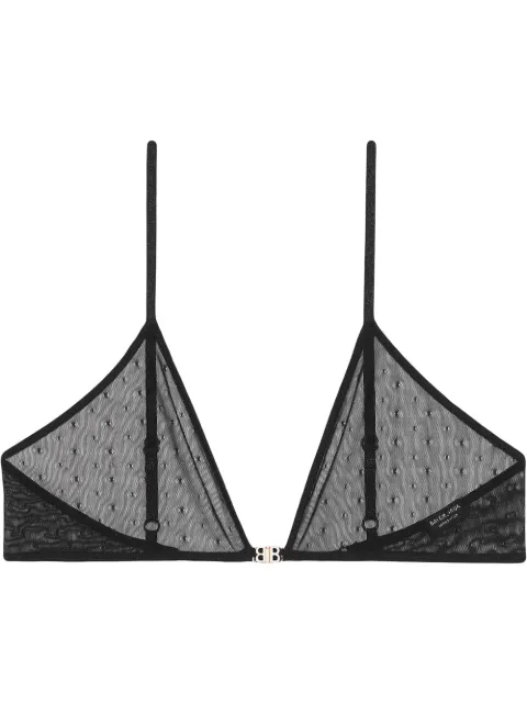 balenciaga 半透明功能性网纱文胸