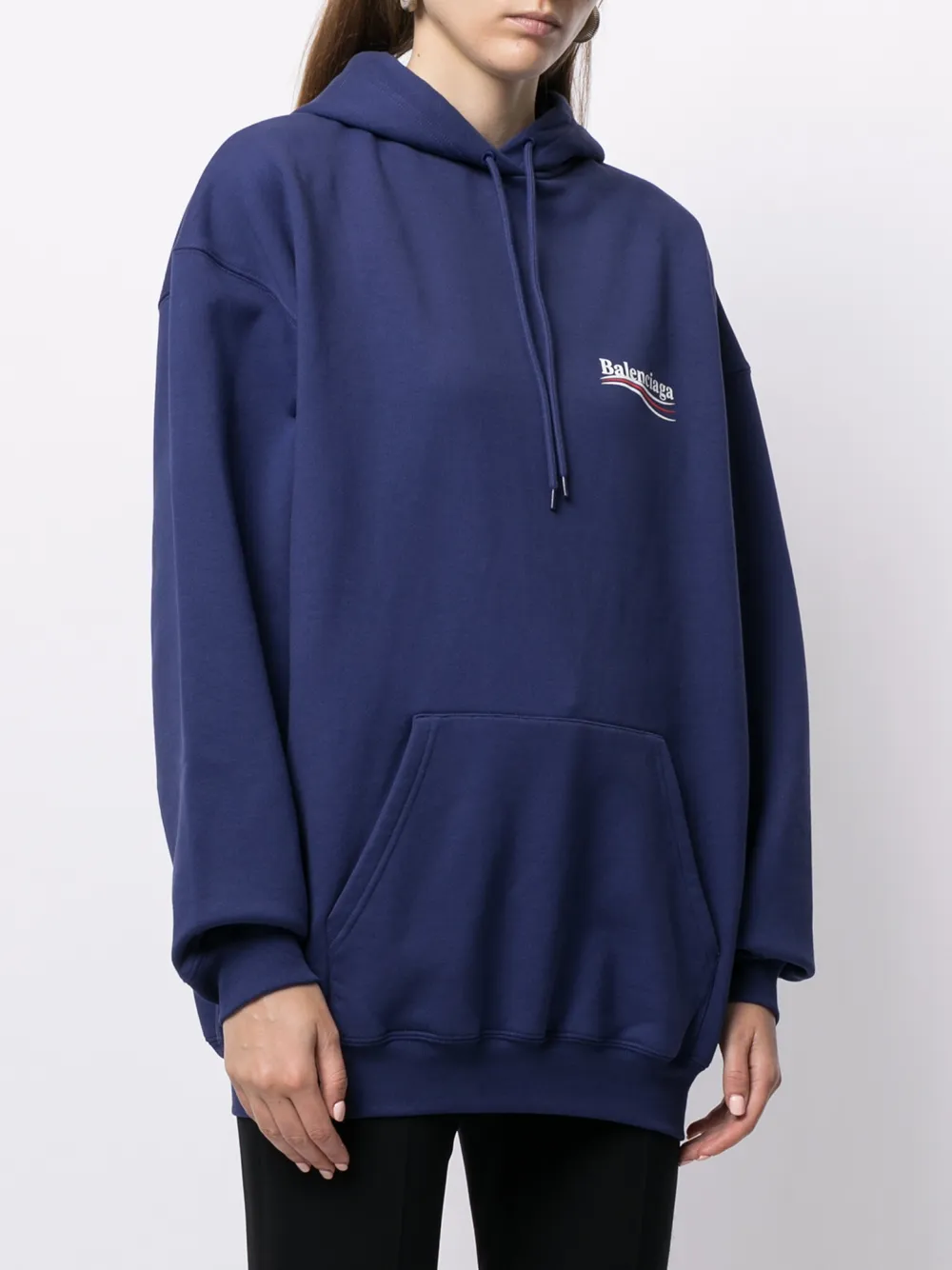 Balenciaga campaign hoodie blue on sale