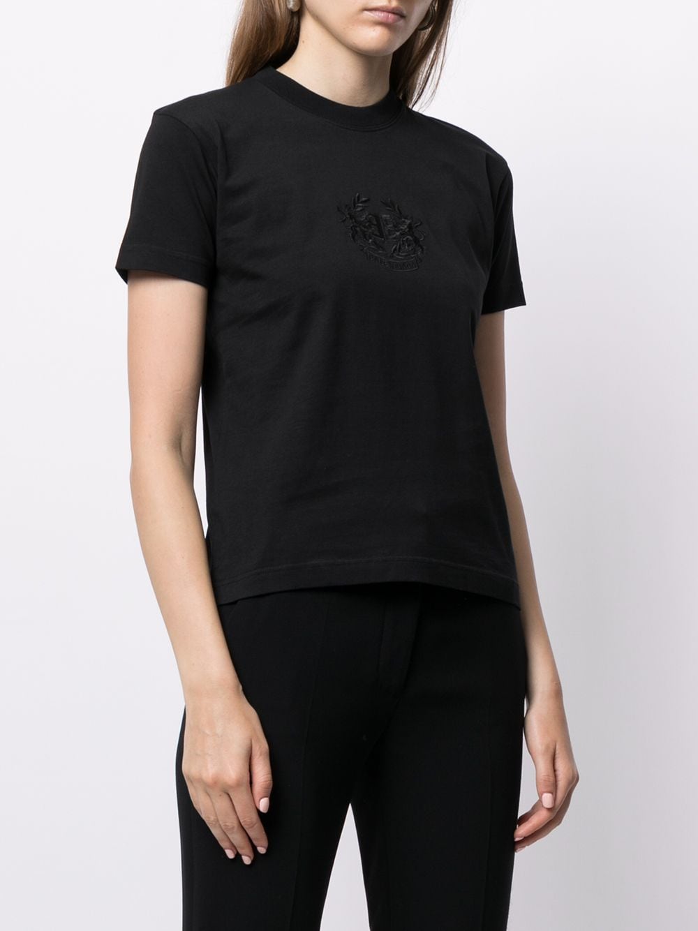 Balenciaga Logo-embroidered Oversize T-shirt In Black | ModeSens