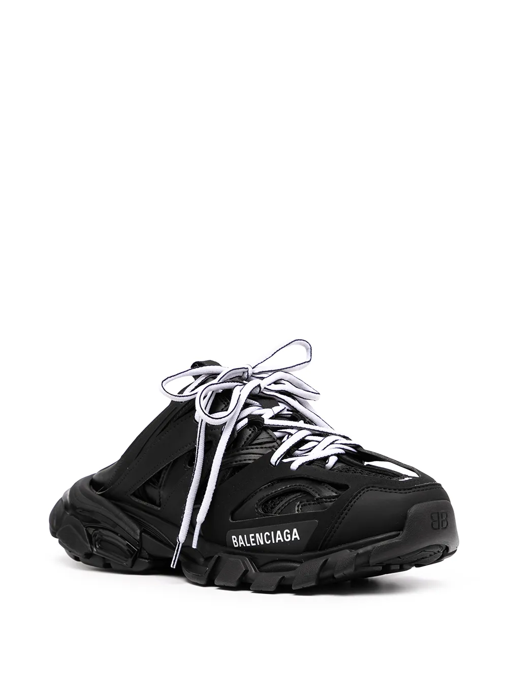 Balenciaga Track muiltjes met veters - Zwart