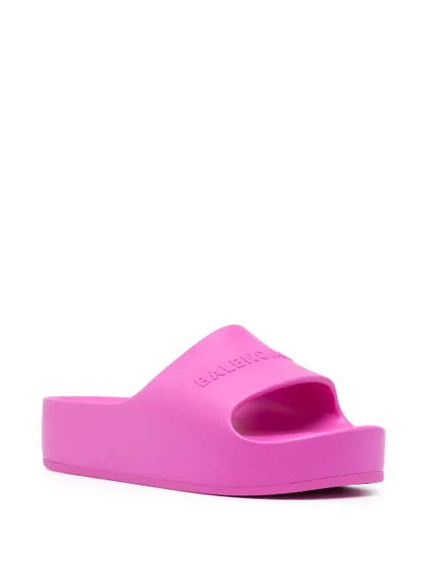 balenciaga platform slides