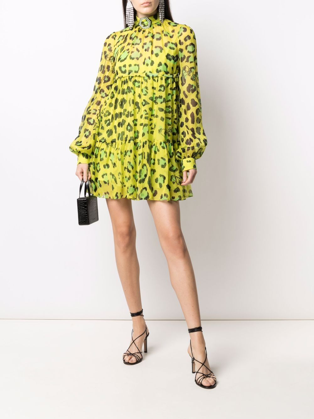 Philipp Plein Jurk met luipaardprint Groen