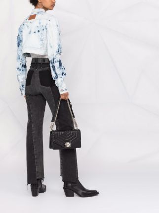 cropped bleached denim jacket展示图