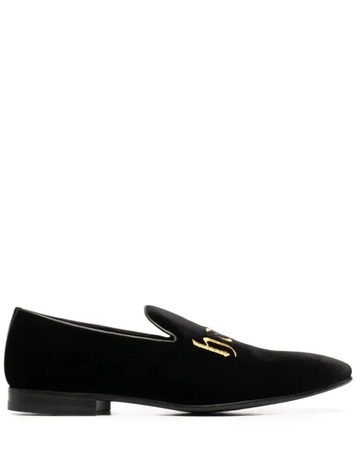 Mocassins en velours à broderies - Philipp Plein - Modalova