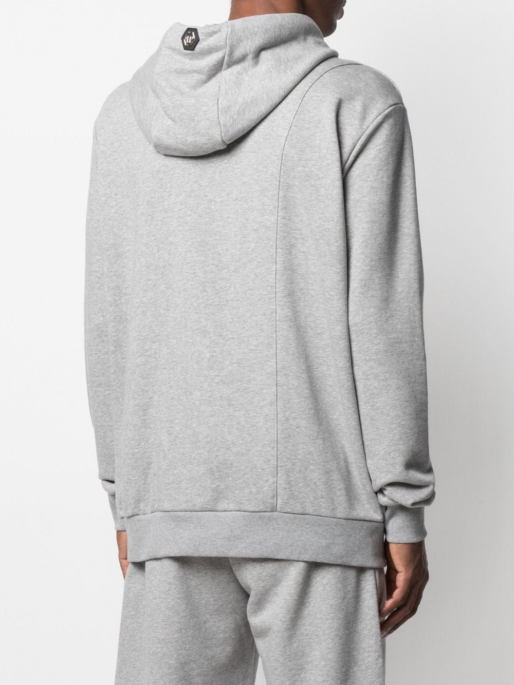 Shop Philipp Plein Chain-link Hoodie In Grey