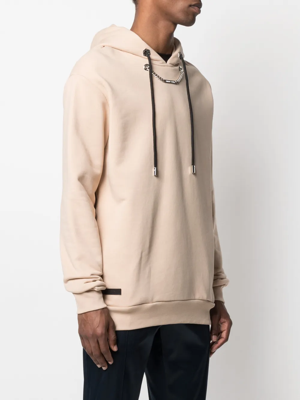 Shop Philipp Plein Chain-link Hoodie In Neutrals