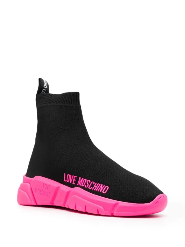 moschino boot trainers