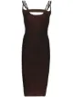 Image 1 of Isa Boulder open-back knitted dress