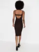 Isa Boulder open-back knitted dress