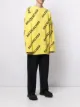 Balenciaga logo-intarsia oversized jumper