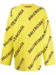 Image 1 of Balenciaga logo-intarsia oversized jumper