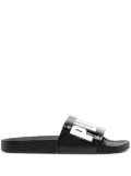 Philipp Plein logo-print slides - Black